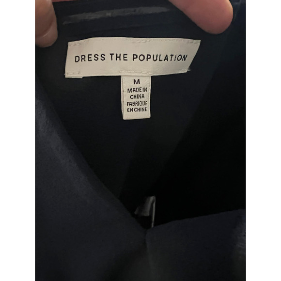 Dress The Population Navy Jumpsuit - Picture 3 of 5
